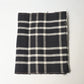 Vintage Japanese indigo check cotton from a futon cover, 20th century.