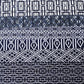Set of 6 vintage Japanese men's geometric summer casual kimono 'yukata' cotton fabric pieces.