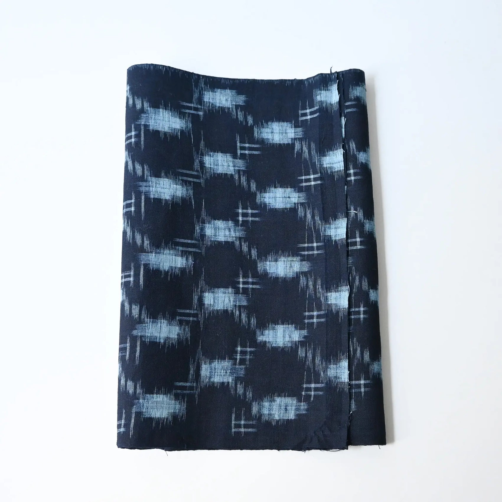 Vintage Japanese indigo Bingo kasuri cotton piece, originally a kimono.
