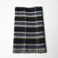 Vintage Japanese indigo check cotton fabric piece.