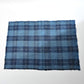 Full view of vintage Japanese indigo check cotton from a futon cover.