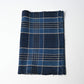 Vintage Japanese indigo check cotton from futon cover with mend.