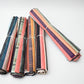 Set of ten vintage kimono silk pieces in pop colours, perfect for any craft projects.