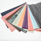 Set of ten vintage kimono silk pieces in pop colours, perfect for any craft projects.