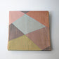 Vintage Japanese women's fukuro obi, striking geometric multicoloured pattern. 