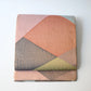 Vintage Japanese women's fukuro obi, striking geometric multicoloured pattern, beautiful sheen.