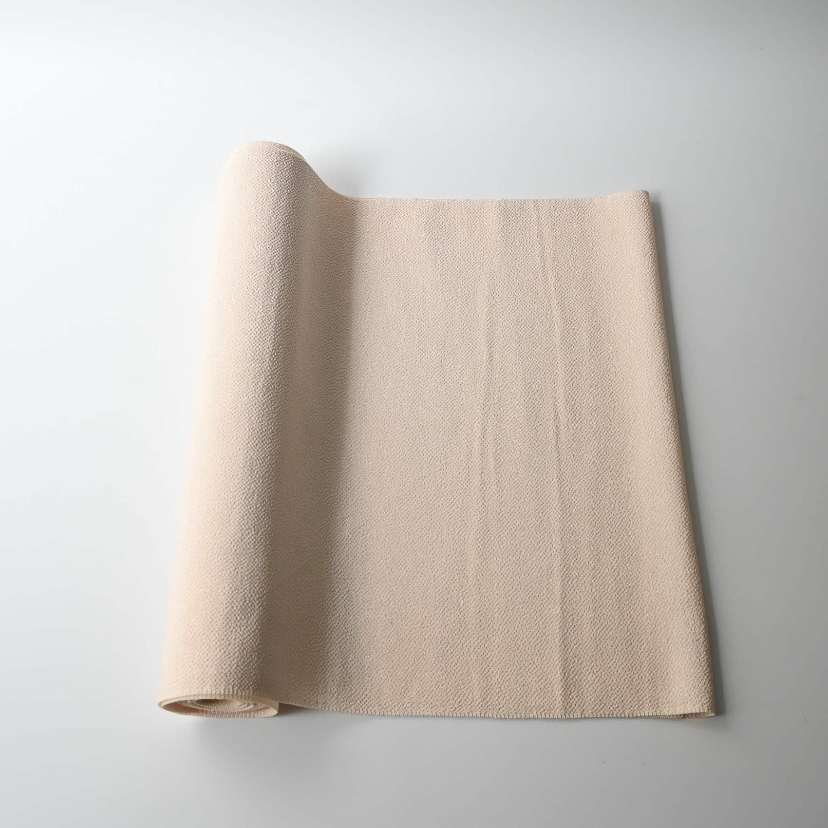 Vintage plain cream heavy silk crepe chirimen.