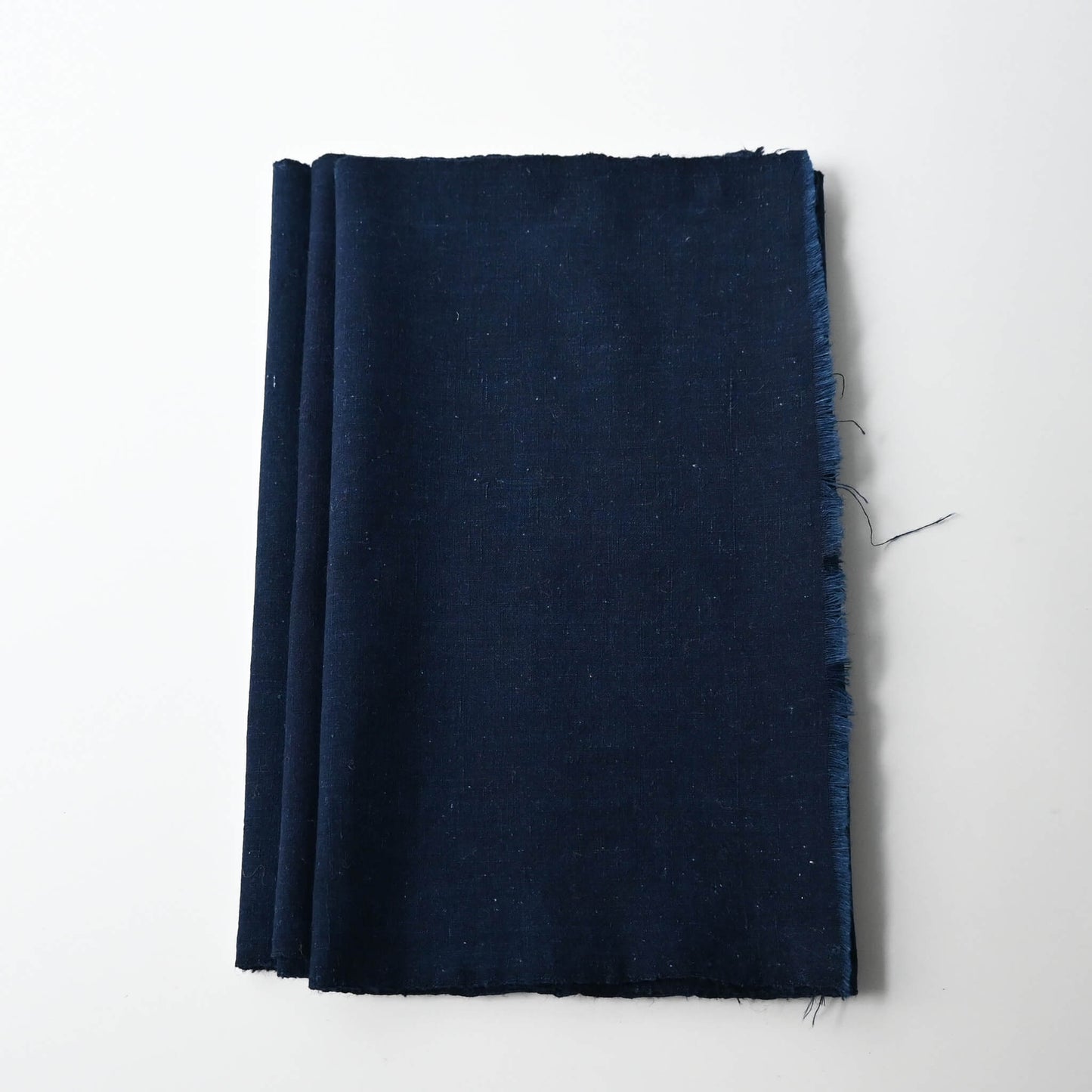 Vintage Japanese plain indigo cotton piece, ideal for sashiko stitching.