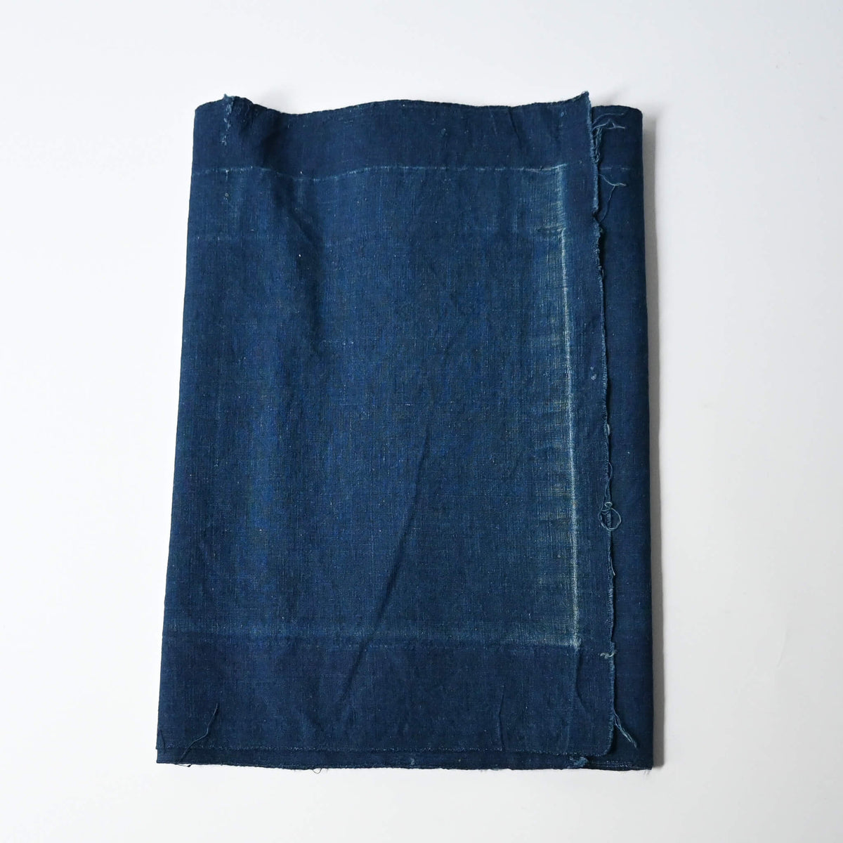 Vintage Japanese plain indigo cotton from undone kimono.
