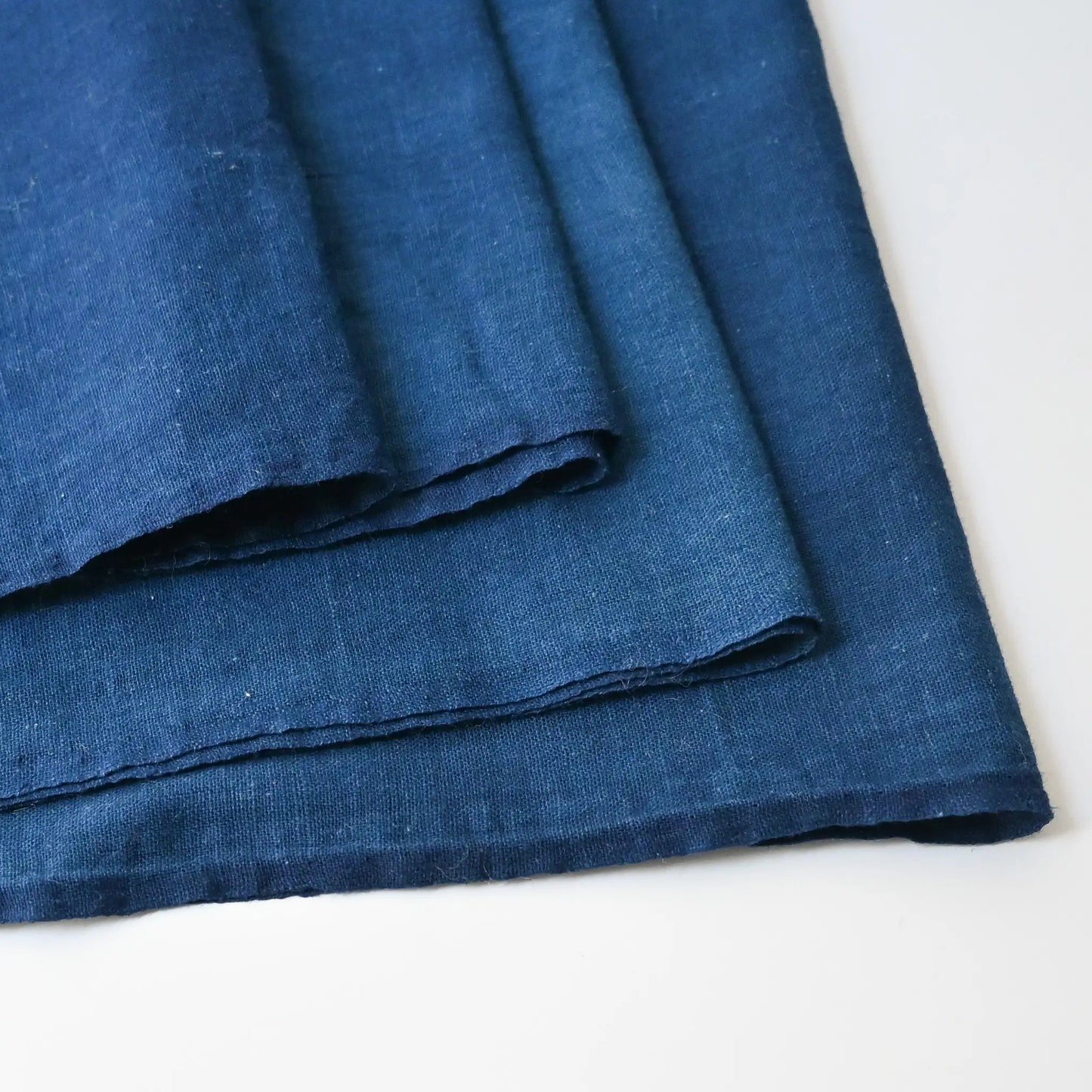Vintage Japanese plain indigo cotton piece.