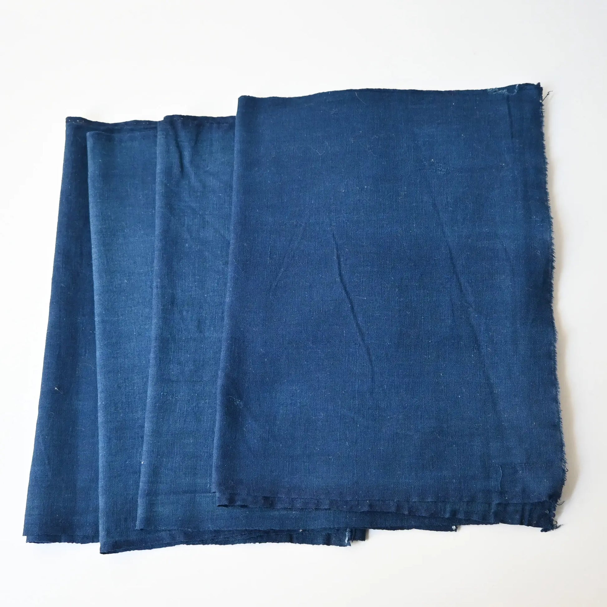 Vintage Japanese plain indigo cotton piece.