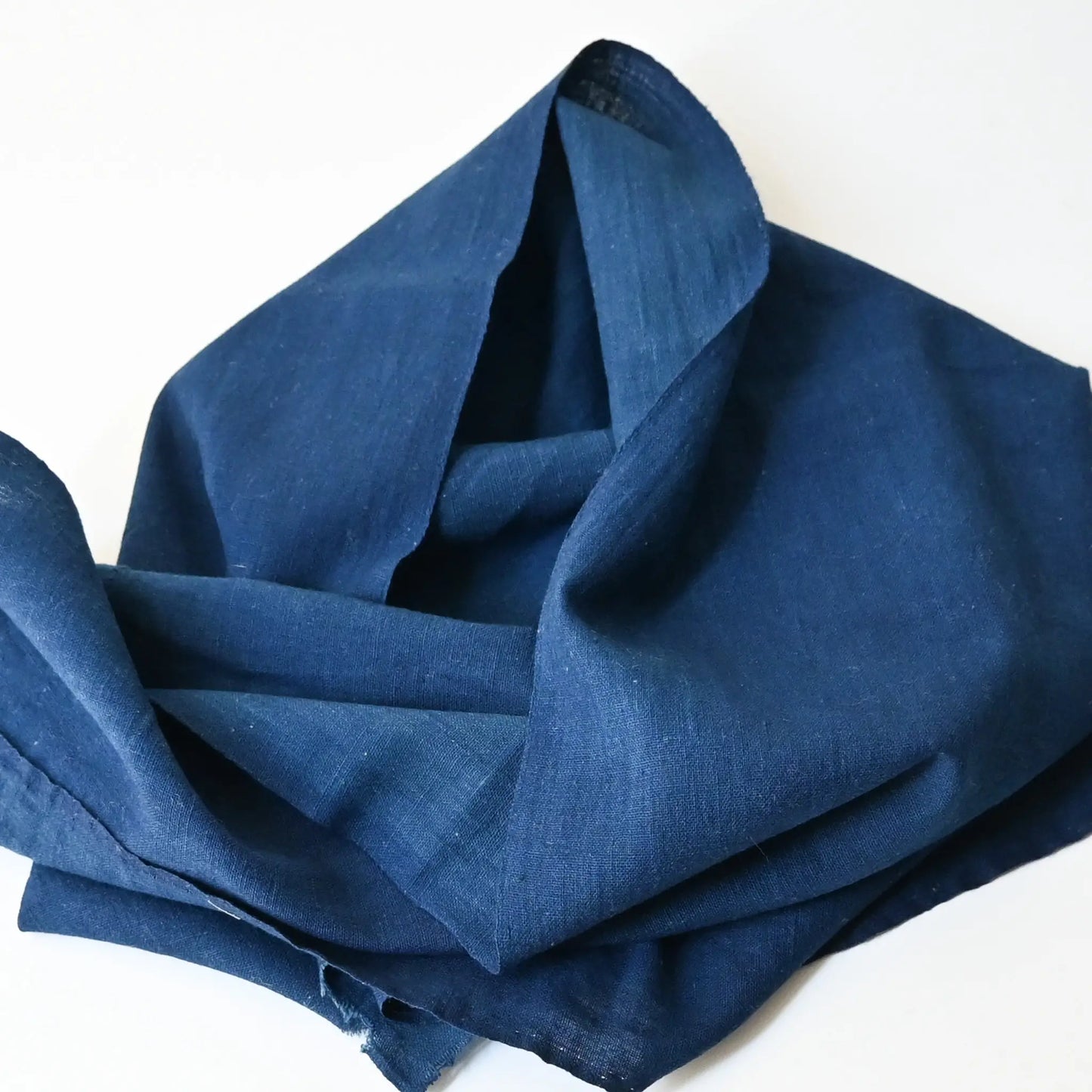Vintage Japanese plain indigo cotton piece.