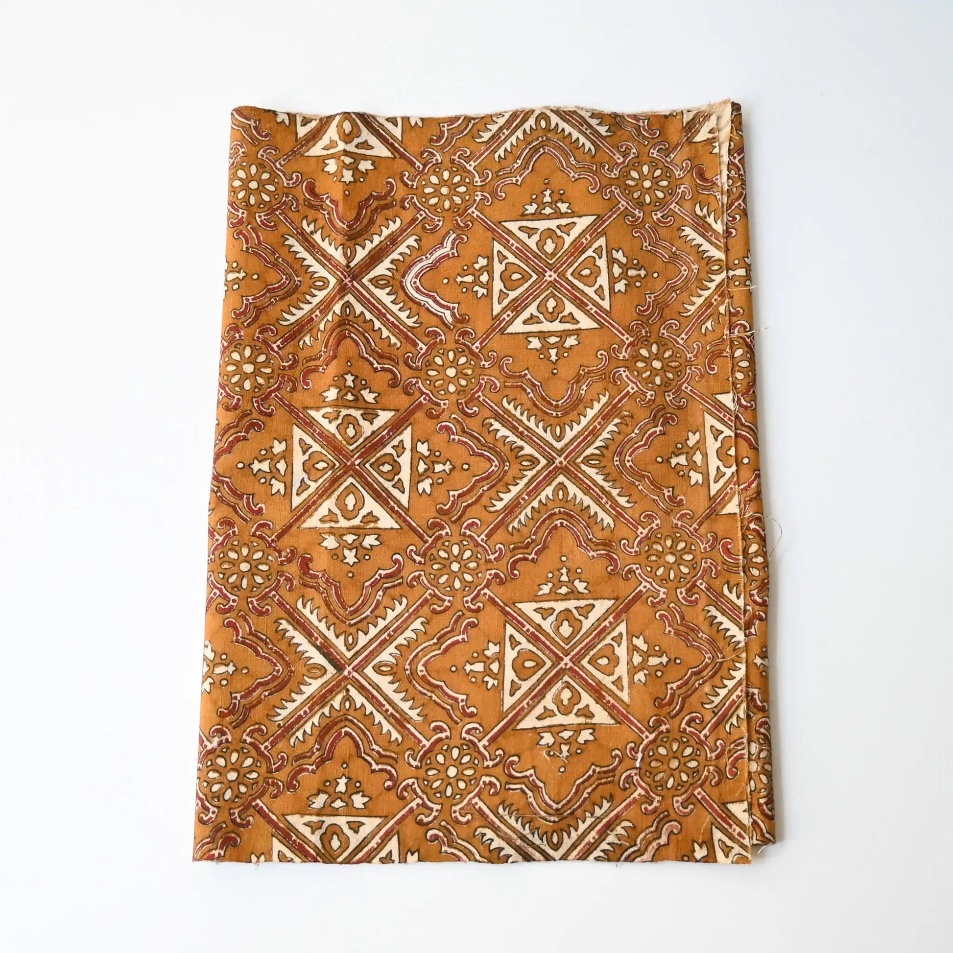 Vintage wasarasa cotton piece, featuring a richly patterned geometric motif inspired by imported chintz designs.