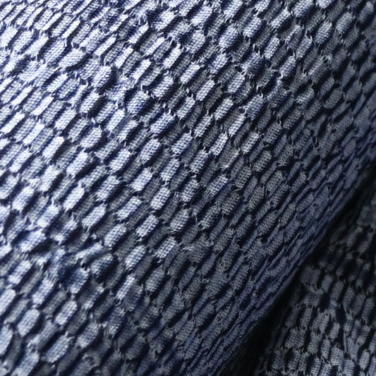 Close up view of vintage Taiten shibori cotton, hand dyed.