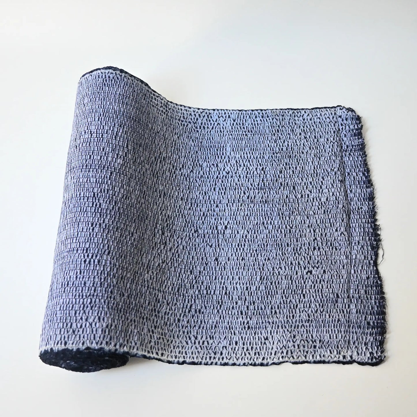 Vintage Japanese Taiten shibori cotton yukata fabric roll.