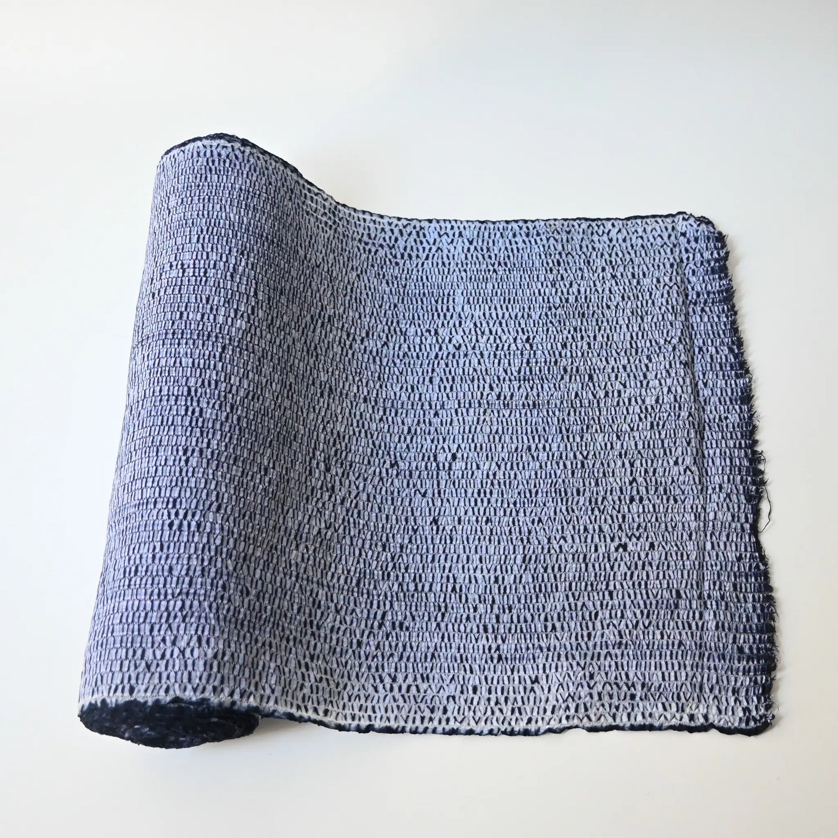 Vintage Japanese Taiten shibori cotton yukata fabric roll.