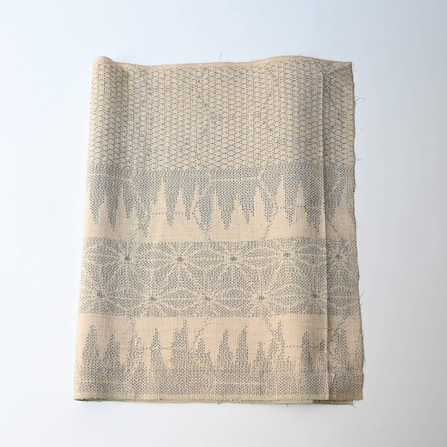 Vintage Japanese women's tsumigi silk kimono fabric piece.