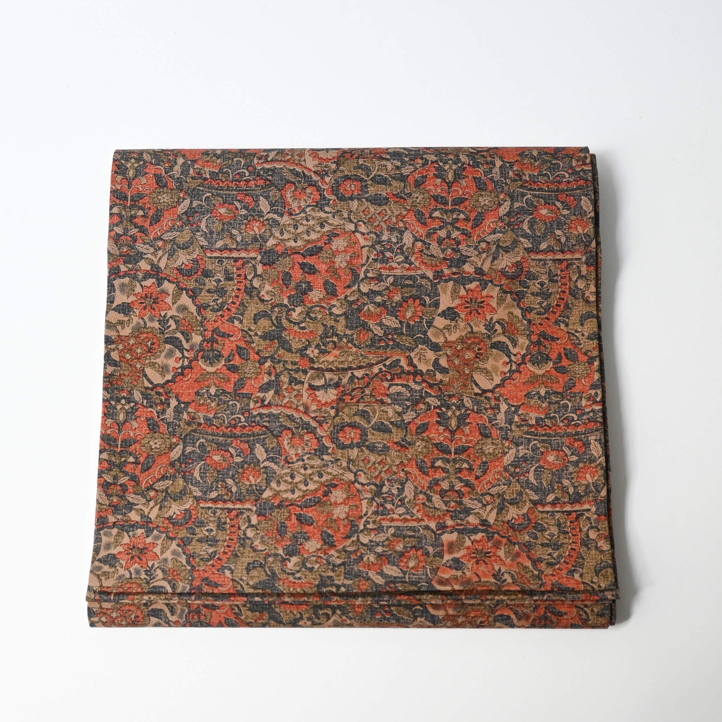 Vintage Japanese women's Sarasa design Nagoya obi in muted colour tone.