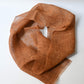 Full view of vintage mosquito net Kaya hemp panel dyed with fermented persimmon tannin Kakishibu.
