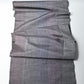 Full view of vintage lilac grey tsumugi silk kimono fabric.