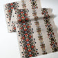Full view of vintage Japanese Meisen kimono silk fabric with Art Deco design from the mid-20th century.