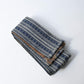 Vintage men's sash kaku obi with woven geometric pattern on both sides.
