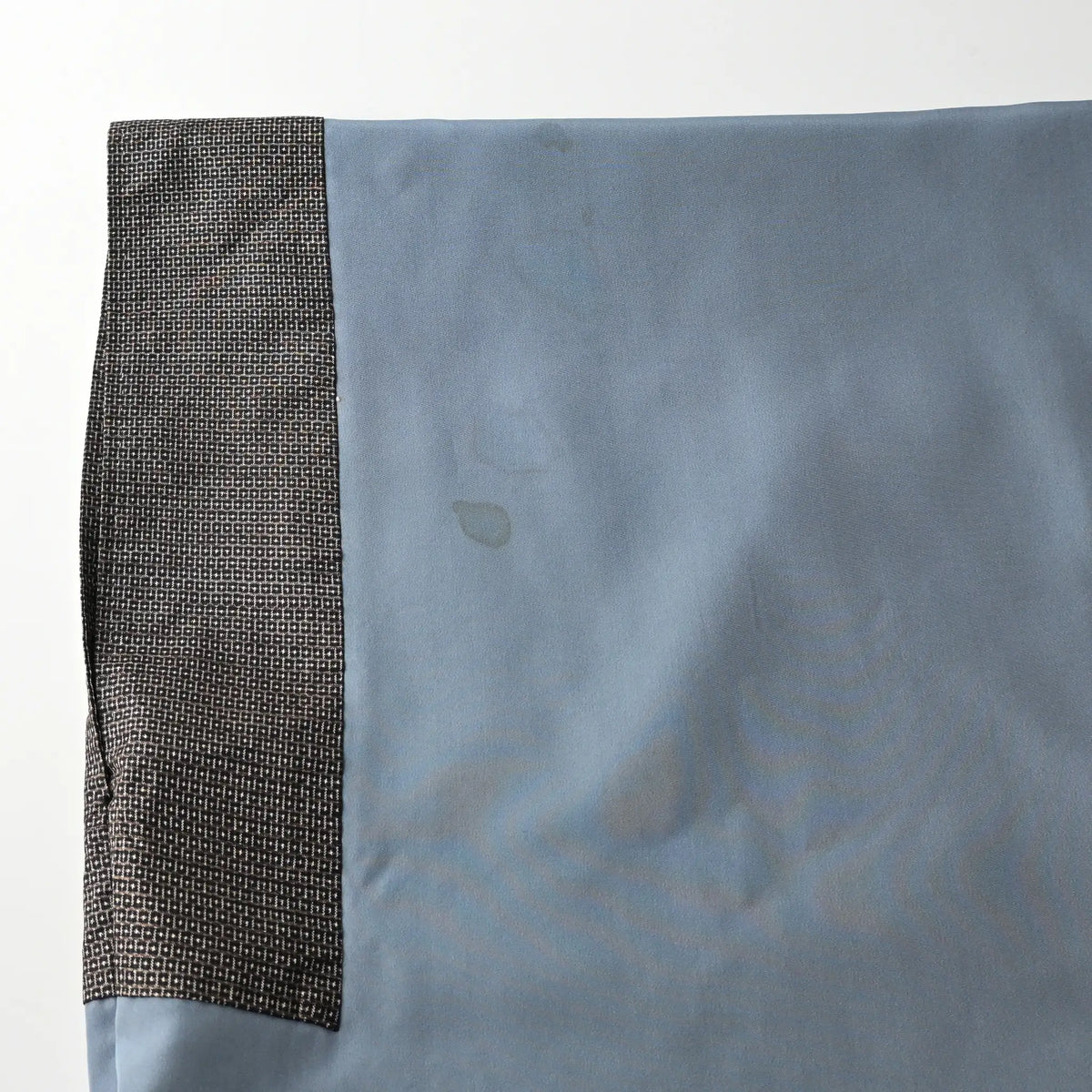 Stained part of vintage Japanese men's silk haori with rare hand-painted Shunga on the lining.