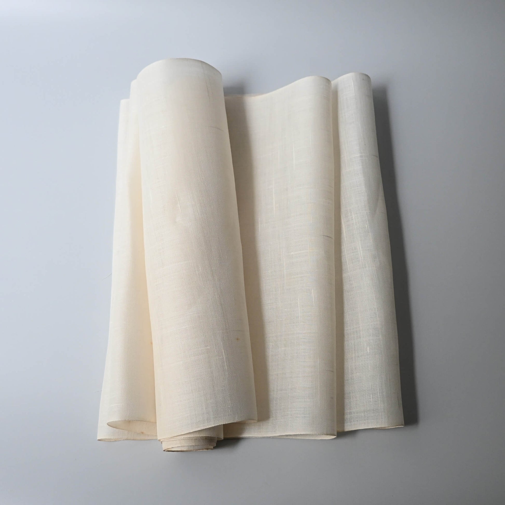 Vintage Japanese undyed natural hemp kimono fabric, approx. 5m.