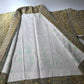 Vintage Japanese women's olive green silk crepe haori.