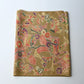 Vintage olive green Chirimen silk crepe with auspicious motifs.