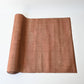 Vintage pink brown tsumugi silk kimono fabric roll sold by the metre.