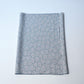 Vintage silk crepe kimono fabric in pale grey-blue with all over chrysanthemum pattern.