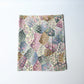 Vintage silk Jacquard kimono fabric in pastel colour with gorgeous floral pattern. 