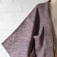 Vintage women's silk textured all-over shibori haori in black and red-pink. 