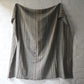 Vintage stripe cotton furoshiki in soft grey tone, with some mended patches with indigo cottons.