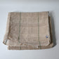 Vintage three-panel mosquito net kaya hemp, natural with green stripes design.