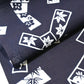 Vintage traditional yukata fabric rol with playful knot motifs filled with seasonal flowers.