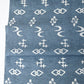 Vintage Japanese tsumugi cotton fabric roll for a summer casual kimono yukata, soft grey blue tone.