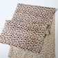 Vintage Japanese wasarasa cotton fragment with Tatewaku floral motif.