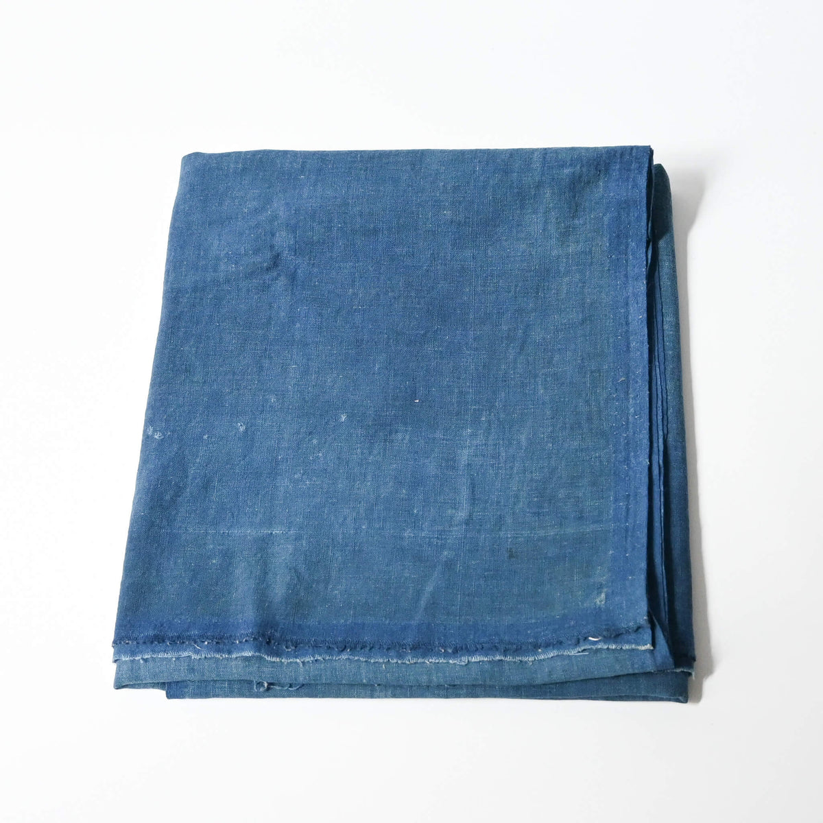 Vintage Japanese wide width cotton in light indigo blue, a former futon cover.