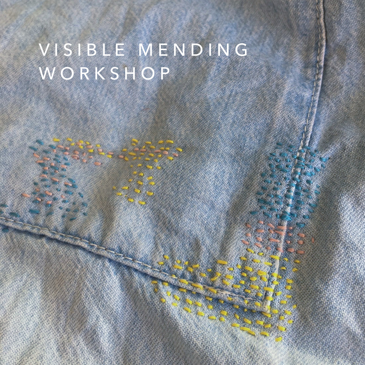 Join us for relaxed and creative Sunday morning of visible mending at Ziguzagu Textiles.